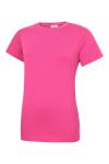 UC318 Ladies Classic Crew Neck T Shirt Hot Pink colour image